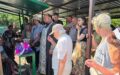 Молитва и материальная помощь: священник снова встретился с малоимущими на Силаевском рынке