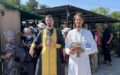 Пища духовная и телесная: к малоимущим Силаевского рынка снова приехал священник