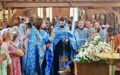 Всенощное бдение под праздник Успения Пресвятой Богородицы в храме блаженной Ксении Петербургской